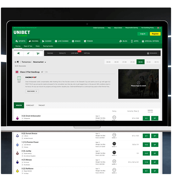 Unibet Race Betting Image